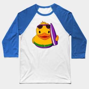 Surfer Rubber Duck Baseball T-Shirt